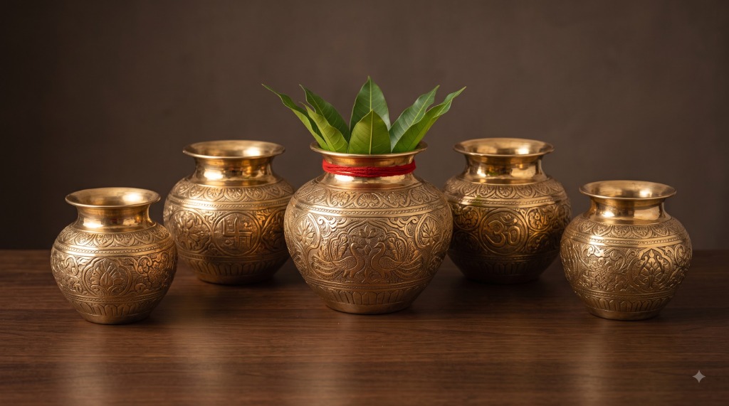 Traditional Brass Puja Kalash — Kalash Enterprises (Representational Image)